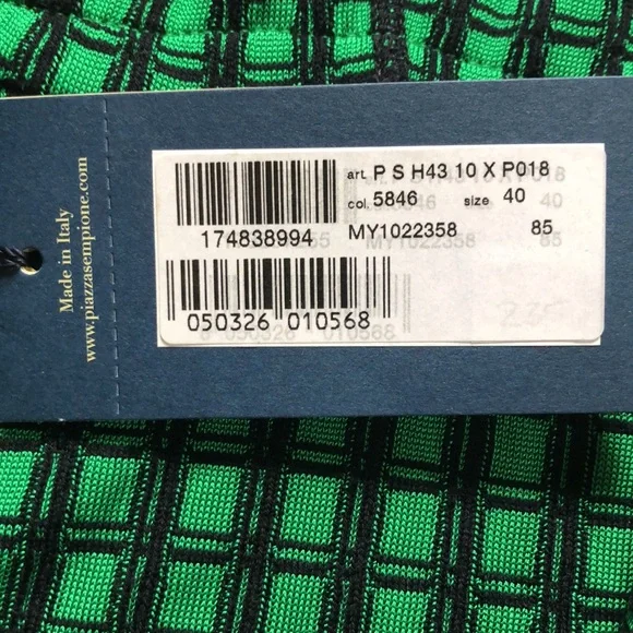 Piazza Sempione Checkered Zip Up Jacket NWT - Picture 7 of 12